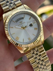 Ferro Çelik Kordon Takvimli 30 Mt Su Geçirmez Erkek Kol Saat EFM11130-B - 3