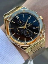 Ferro Çelik Kordon Takvimli 30 Mt Su Geçirmez Erkek Kol Saat EFM41102A-B6 thumbnail 1