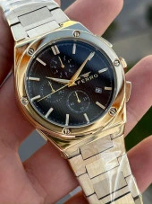 Ferro Çelik Kordon Takvimli 30 Mt Su Geçirmez Erkek Kol Saat EFM41102A-B6 thumbnail 3