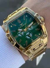 Ferro İç Fonksiyonları Aktif Çelik Kordon Takvimli 30 Mt Su Geçirmez Erkek Kol Saat EFM11437-B6 thumbnail 1