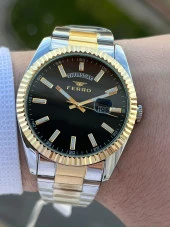 Ferro Çelik Kordon Takvimli 30 Mt Su Geçirmez Erkek Kol Saat EFM11211-D2 thumbnail 2