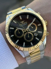 Ferro Çelik Kordon İç Fonksiyonlar Aktif Takvimli 30 Mt Su Geçirmez Erkek Kol Saat EFM31289-D2 thumbnail 1