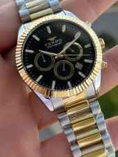 Ferro Çelik Kordon İç Fonksiyonlar Aktif Takvimli 30 Mt Su Geçirmez Erkek Kol Saat EFM31289-D2 thumbnail 3