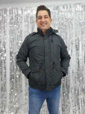 9919 İçi Polar Kapüşonlu Mont - 2