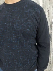 5262 Bisiklet Yaka Desenli Kazak - 3