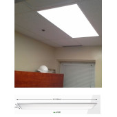 60x120 Slim Panel, 6500k, Beyaz Işık, 3mm Kalınlık, Dev Aydınlatma,homojen Işık, Ofis Led Aydınlatma - 4