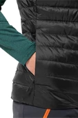 Jack Wolfskin Pilvi Down Erkek Siyah Outdoor Kaz Tüyü Yelek - 2