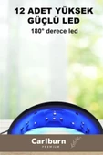 Premium 36W 12 Adet Uv Led Işıklı Profesyonel Dijital Göstergeli 3 Modlu Oje Tırnak Kurutucu - 3
