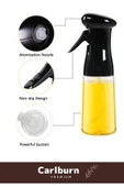 Deluxe Atomize Başlık Fan Şekilli Püskürtücü Bpa İçermeyen Plastik Sprey Cam Yağdanlık 200 ml 5 Adet - 4