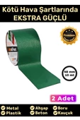 Süper Güçlü Su Geçirmez Sızdırmaz Yeşil Renk Çok Amaçlı Tamir ve İzolasyon Bandı 48mm x 10m - 2 Adet - 1