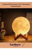 Premium Seri Çevre Korumalı 3d Standlı Küre Dekoratif Yüksek Performanslı Led Ay Gece Masa Lambası - 7