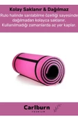 Özel Konfor Modeli Çift Taraflı Kaymaz Silinebilir Antibakteriyel Yoga Meditasyon Minderi 10mm Mat - 5
