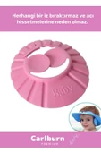 Bebek Duş Başlığı Ayarlanabilir Düğmeli Çocuk Küvet Göze Su Kaçırmayan Pembe Banyo Şapkası - 2 Adet - 2