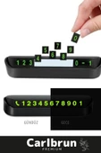 Lüks Araç Içi Telefon Numarası Oto Cam Kartı Torpido Üstü Fosforlu Neon Aç-Kapa Numaratör 2 Adet - 4