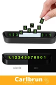 Lüks Araç Içi Park Telefon Numarası Araba Oto Cam Kartı Torpido Üstü Fosforlu Neon Aç-Kapa Numaratör - 4