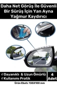 Özel Üretim Yağmur Kaydırıcı Film Araba Dış Yan Dikiz Aynası Filmi Buğu Önleyici Su Tutmaz 4 Adet - 1