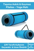 Konfor Modeli Çift Taraflı Kaymaz Silinebilir Antibakteriyel Pilates Meditasyon Minderi 10 mm Mat - 1