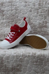 Vicco 346.P24Y.141-11 Lee Kırmızı Keten Sneaker Unisex Çocuk Ayakkabı thumbnail 4