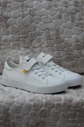 Vicco 346.P24Y.141-11 Lee Beyaz Keten Sneaker Unisex Çocuk Ayakkabı thumbnail 1