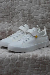 Vicco 346.P24Y.141-11 Lee Beyaz Keten Sneaker Unisex Çocuk Ayakkabı thumbnail 2