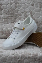 Vicco 346.P24Y.141-11 Lee Beyaz Keten Sneaker Unisex Çocuk Ayakkabı thumbnail 4