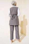Garnili Çizgili İkili Takım Gri thumbnail 3
