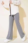 Dabıl İspanyol Paça Pantolon Gri thumbnail 1