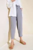Dikişli Ayrobin Pantolon Kayrak Grisi - 2