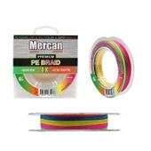 Mercan Premium X4 PE Örgü Multicolor İp 300m Makara Misina - 1