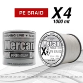 Mercan Pe Örgü Premium X4 ip 1000 m Misina - 4