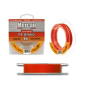 Mercan Pe Örgü Platinum X8 Turuncu İp 150m Makara Misina - 7