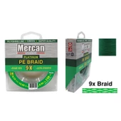 Mercan Pe Örgü Platinum X9 Yeşil İp 150m Makara Misina - 5