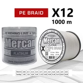 Mercan Pe Örgü Platinum X12 Beyaz İp 1000m Makara Misina - 4