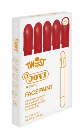 JOVI 191U YÜZ BOYASI STİK KALEM KIRMIZI - 5'Lİ KUTU - 3