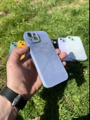 İphone 15 Uyumlu Parlak Premium Renkli Cam Telefon Kılıfı thumbnail 10