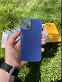 İphone 15 Uyumlu Parlak Premium Renkli Cam Telefon Kılıfı thumbnail 3