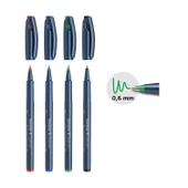 Schneider Topball 857 Roller Pen 0.6 Uç 4 Lü Set - 1