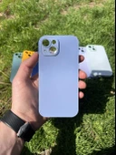 İphone 15 Uyumlu Parlak Premium Renkli Cam Telefon Kılıfı thumbnail 9