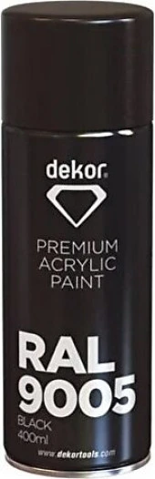 DEKOR 653 PARLAK SİYAH SPREY BOYA 400ML thumbnail 1
