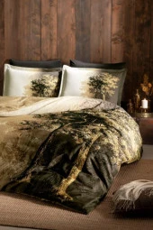 Özdilek Tek Kişilik Ranforce Nevresim Takımı Beech Sarı - 1