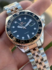 Ferro Çelik Kordon Takvimli 30 Mt Su Geçirmez Erkek Kol Saat EFM11196-E2 thumbnail 3