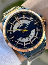 Ferro Çelik Kordon Takvimli 30 Mt Su Geçirmez Erkek Kol Saat EFM11201-T - 1