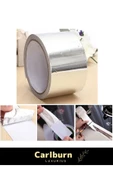 Özel Suya Sıcaklığa Dayanıklı Tamir Soba Boru Yama Alüminyum Yanmaz Folyo Bant 45mm - 5mt - 1 Adet - 5