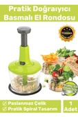 Özel Üretim Paslanmaz Bıçaklı Taşınabilir Basmalı El Rondosu Blender Sebze Meyve Soğan Doğrayıcı - 1