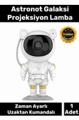 Özel Üretim Zamanlayıcı Uzaktan Kumandalı Pilli Yıldız Samanyolu Astronot Galaksi Projeksiyon Lamba - 1