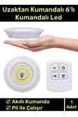 Özel Av Kamp Ev Okul Araba Otel Pilli Uzaktan Kumandalı Yapışkanlı Dayanıklı 3'Lü Led Spot 2 Adet - 1