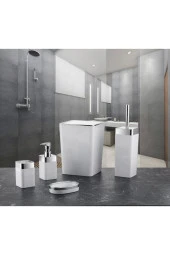Dante Akrilik 5'Li Banyo Seti Beyaz - 1