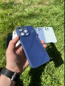 İphone 15 Pro Uyumlu Parlak Premium Renkli Cam Telefon Kılıfı thumbnail 6