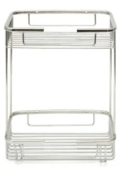 Kare 2 Katlı Şampuanlık Paslanmaz 15*21 Cm - 1