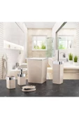 Dante Akrilik 5'Li Banyo Seti Krem - 1